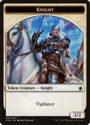 Knight Token (002) card from Commander Anthology