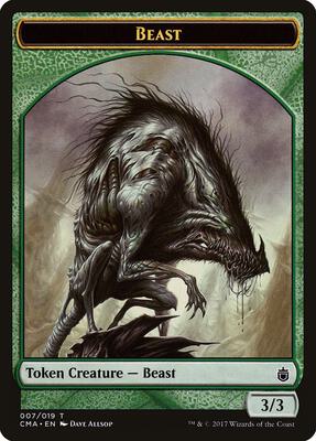 Beast Token (007) card from Commander Anthology