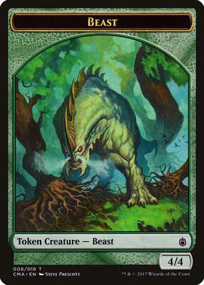 Beast Token (008) card from Commander Anthology