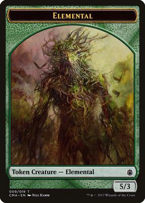 Elemental Token (009) card from Commander Anthology