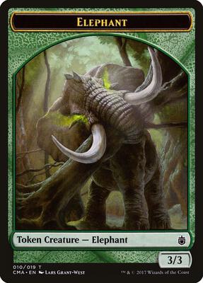 Elephant Token (010) card from Commander Anthology