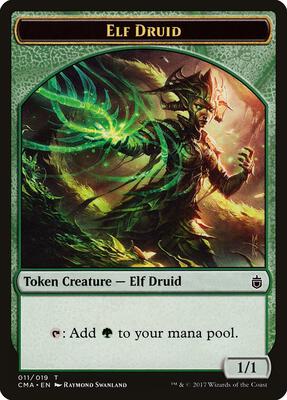 Elf Druid Token (011) card from Commander Anthology