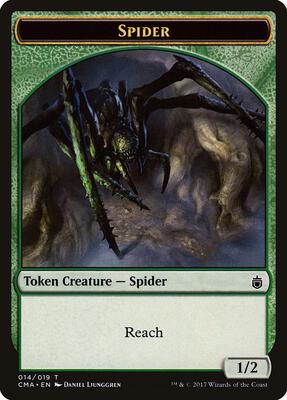 Spider Token (014) card from Commander Anthology