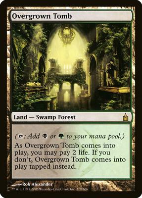 Overgrown Tomb card from Ravnica: City of Guilds
