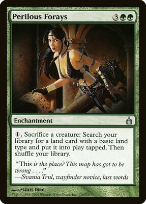 Perilous Forays card from Ravnica: City of Guilds