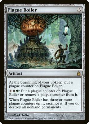 Plague Boiler card from Ravnica: City of Guilds