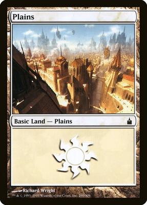 Plains (290) card from Ravnica: City of Guilds