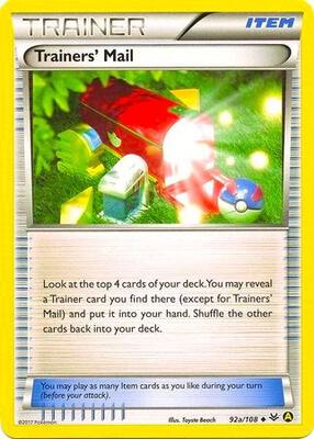 Trainers' Mail - 92a/108 (Non-Holo) card from Alternate Art Promos