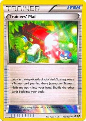 Trainers' Mail - 92a/108 (Holo) card from Alternate Art Promos