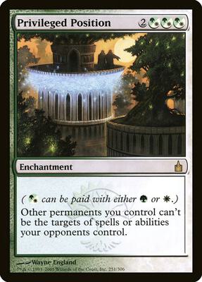 Privileged Position card from Ravnica: City of Guilds