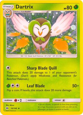 Dartrix - 10/149 (Cosmos Holo) card from Blister Exclusives