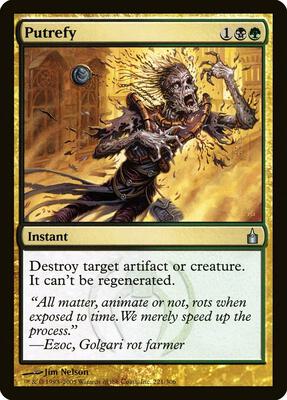 Putrefy card from Ravnica: City of Guilds