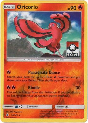 Oricorio - 14/145 (Pokemon League) card from League & Championship Cards