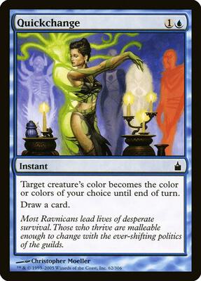 Quickchange card from Ravnica: City of Guilds