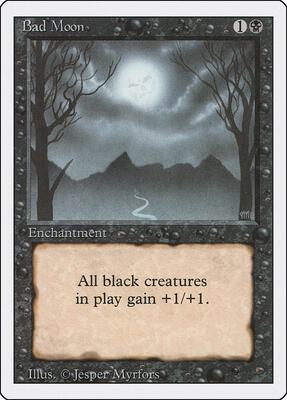 Bad Moon card from Revised Edition