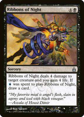 Ribbons of Night card from Ravnica: City of Guilds