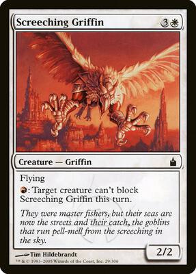 Screeching Griffin card from Ravnica: City of Guilds