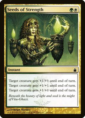 Seeds of Strength card from Ravnica: City of Guilds