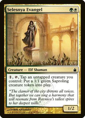 Selesnya Evangel card from Ravnica: City of Guilds