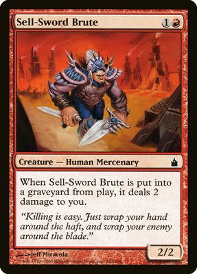 Sell-Sword Brute card from Ravnica: City of Guilds