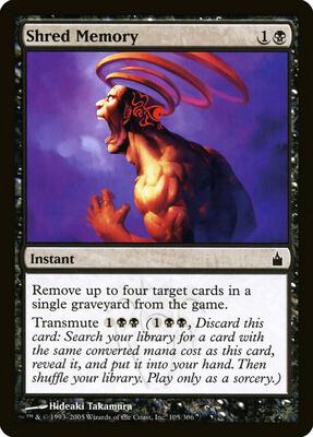 Shred Memory card from Ravnica: City of Guilds
