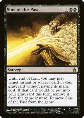 Sins of the Past card from Ravnica: City of Guilds