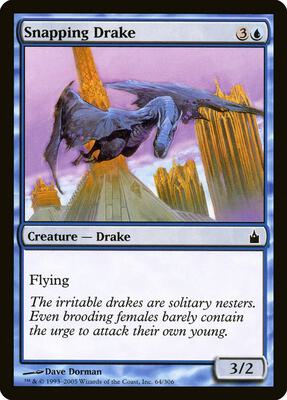 Snapping Drake card from Ravnica: City of Guilds