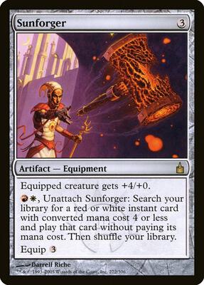 Sunforger card from Ravnica: City of Guilds