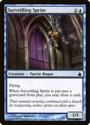 Surveilling Sprite card from Ravnica: City of Guilds