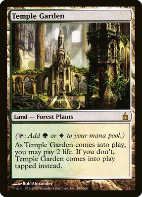 Temple Garden card from Ravnica: City of Guilds