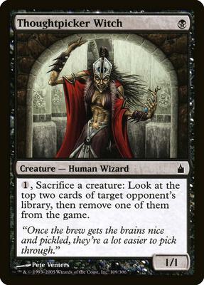 Thoughtpicker Witch card from Ravnica: City of Guilds