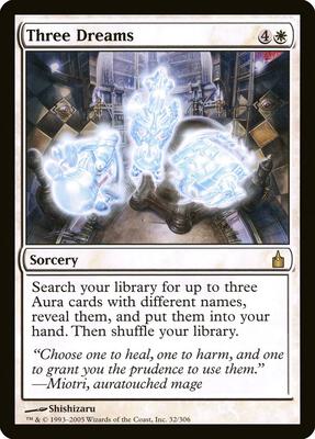 Three Dreams card from Ravnica: City of Guilds