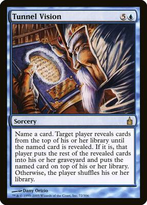 Tunnel Vision card from Ravnica: City of Guilds
