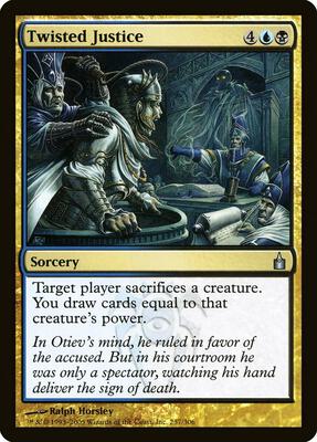 Twisted Justice card from Ravnica: City of Guilds