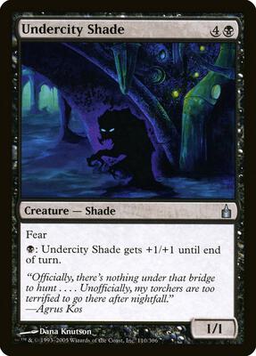 Undercity Shade card from Ravnica: City of Guilds