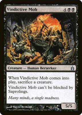 Vindictive Mob card from Ravnica: City of Guilds