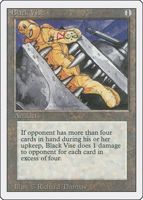 Black Vise card from Revised Edition