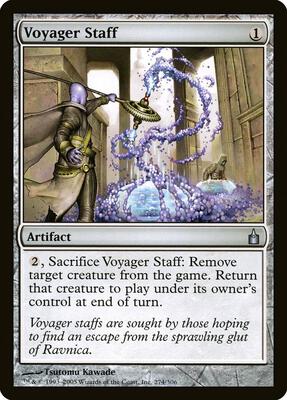Voyager Staff card from Ravnica: City of Guilds