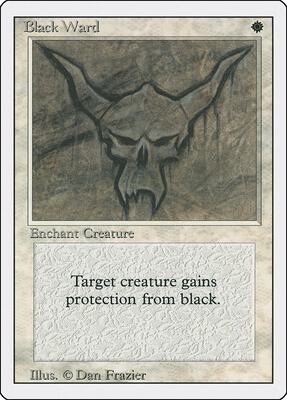 Black Ward card from Revised Edition