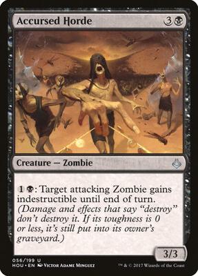 Accursed Horde card from Hour of Devastation