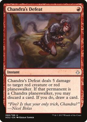 Chandra's Defeat card from Hour of Devastation