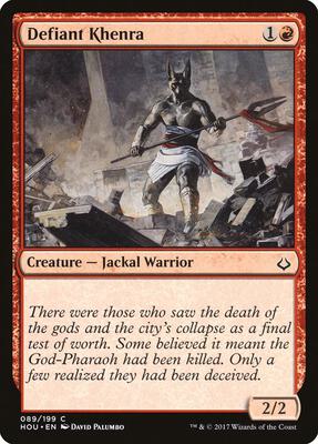 Defiant Khenra card from Hour of Devastation
