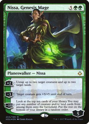 Nissa, Genesis Mage card from Hour of Devastation