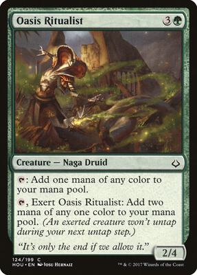 Oasis Ritualist card from Hour of Devastation