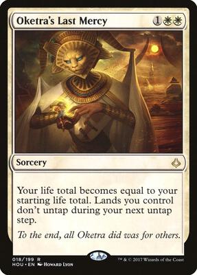 Oketra's Last Mercy card from Hour of Devastation