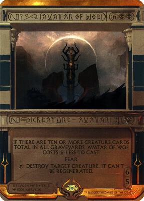 Avatar of Woe card from Masterpiece Series: Amonkhet Invocations