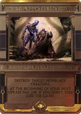 Slaughter Pact card from Masterpiece Series: Amonkhet Invocations