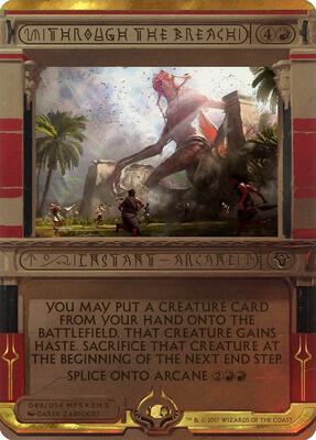 Through the Breach card from Masterpiece Series: Amonkhet Invocations