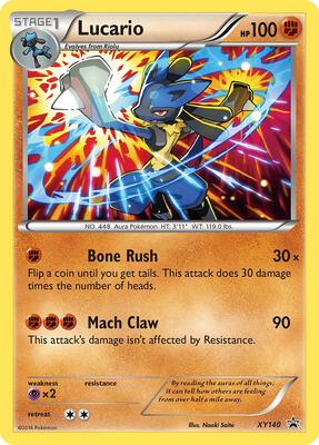 Lucario - XY140 card from XY Promos