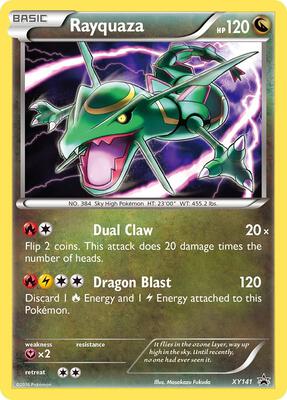 Rayquaza - XY141 card from XY Promos